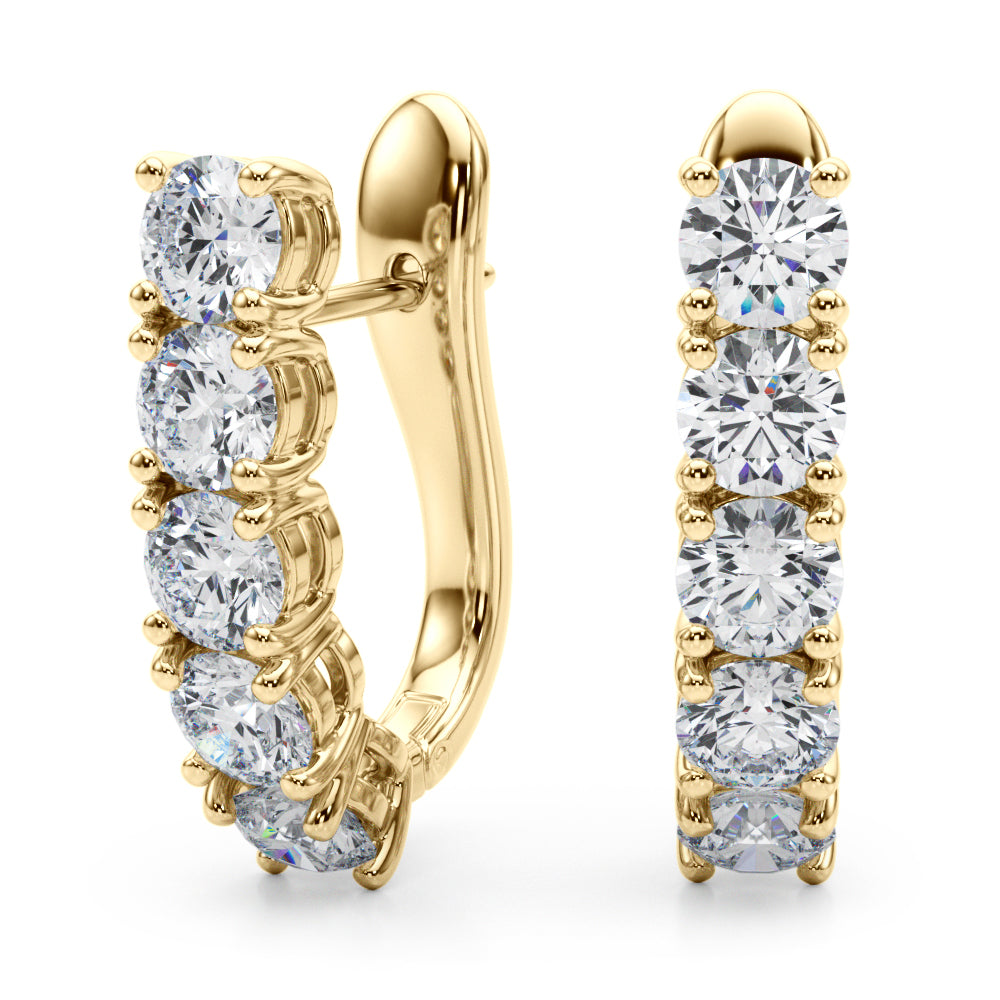 Omega back diamond earrings hotsell